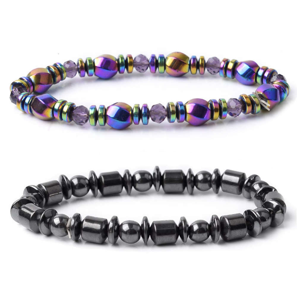 

Hand catenary Popular Handmade Beaded black gallstone Bracelet