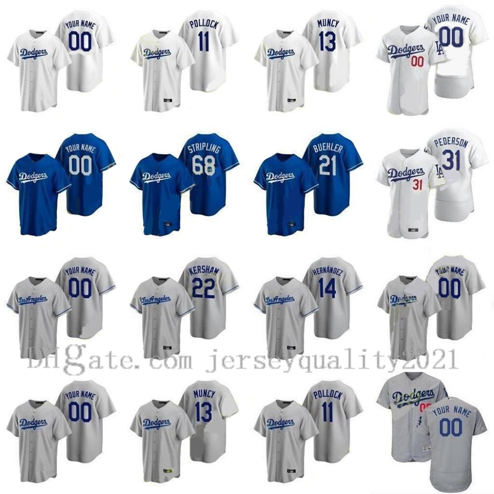 

Los Angeles Jersey 13 Muncy Mookie Betts Dodgers Cody Bellinger Clayton Kershaw Corey Seager Justin Turner Julio Urias David Price, Blue;black