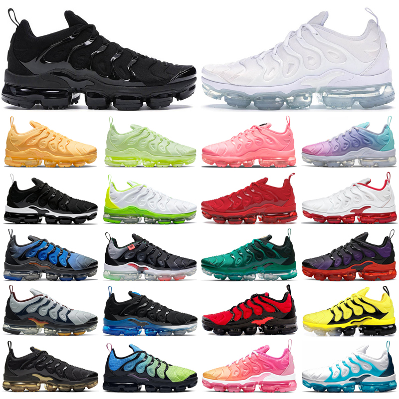 

2022 tn plus running shoes men women Triple Black White Knicks Atlanta Voltage Purple Hyper Blue Pure Platinum mens trainers outdoor sports sneakers size us 13