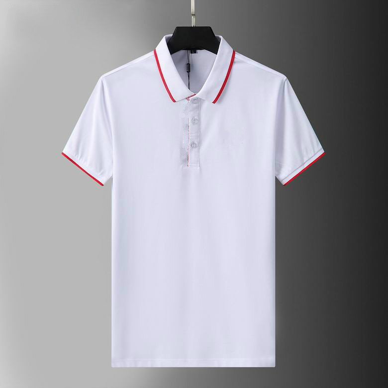 

Luxurys Fashion Classic Mens T-shirt Letter Bee Striped Embroidery Shirt Polo Shirt White Black Cotton Mens Shirt