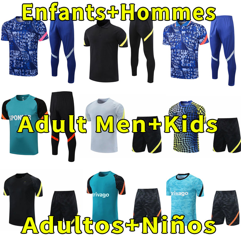 

CFC soccer jersey LUKAKU ZIYECH PULISIC MOUNT KANTE HAVERTZ WERNER ABRAHAM CHILWELL GIROUD HUDSON ODOI 2021 2022 short sleeve training polo set suit pants, Tracksuit