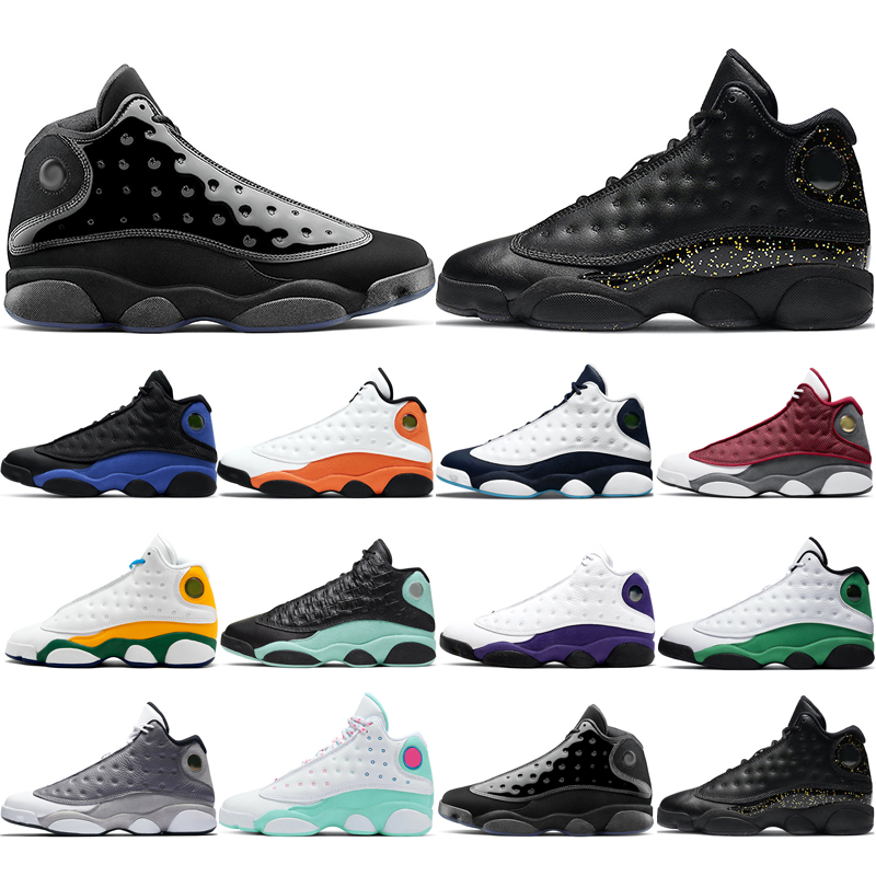 

2021 new basketball shoes 13s fashion Atmosphere Grey Aurora Green Cap and Gown Glitter Hyper Royal Island Lakers Lucky Obsidian Playground Red Flint Starfish