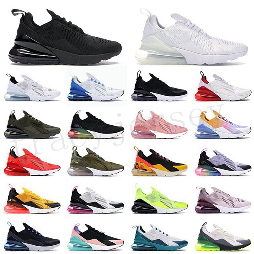 

High Quality 270 Sports Running Shoes Womens Triple Black ALL White Blue Spirt Teal Platinum Volt 270s women Trainers Sneakers SIZE EUR36-39