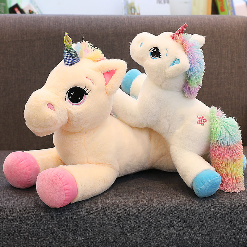 

40-80Unicorn Plush Toy Soft Stuffed Cartoon Mythical Animal Pillow Pegasus Dolls Horse High Quality Gift for Drop Shiping