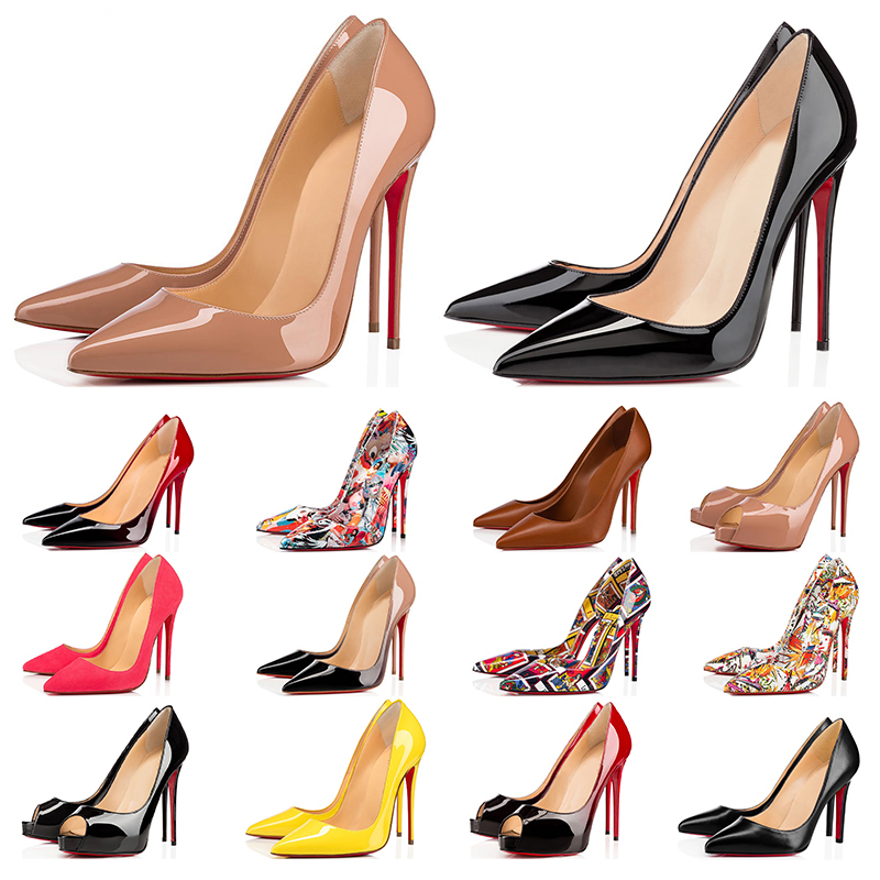 

top High Heel So Kate Dress shoes Red Bottoms womens Stiletto Heels 8 10 12CM Genuine Leather Point Toe Pumps designer outdoor