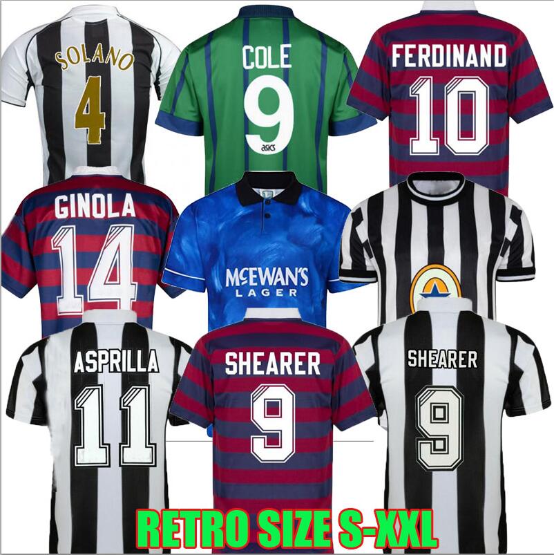 

95 96 97 NewcastleS SOCCER jerseys 98 99 NUFC SHEARER Retro HAMANN SHEARER PINAS 1988 93 95 1997 05 06 2000 01 UNITED OWEN classic FOOTBALL SHIRTS Ginola long sleeves, 1984 away