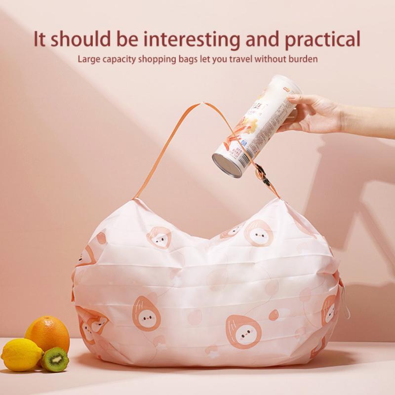 

Storage Bags Foldable Shopping Multi-purpose Changeable Handbag Grocery Tote Pouch Eco-friendly Oxford Washable Bag