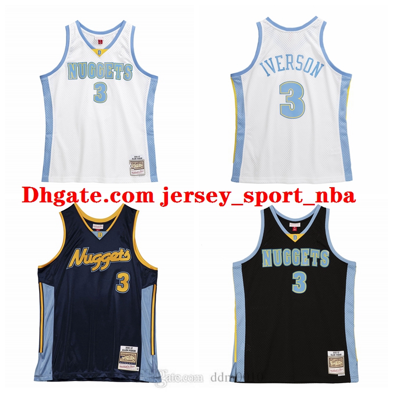 

Men Swingman Allen Iverson Denver 2006-07 Jersey, Black;red