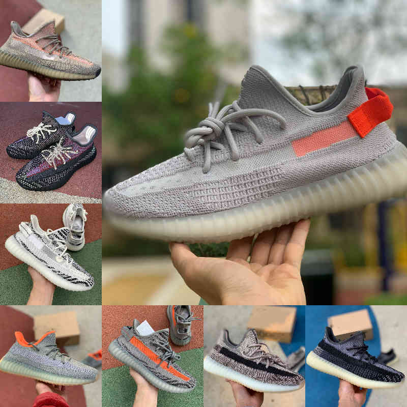 

2021 Kanye Yecheil Yeshaya Black Static Citrin Cloud White 3M Reflective Casual Shoes Gid Glow True Form Clay Butter Mens Women Designer C36