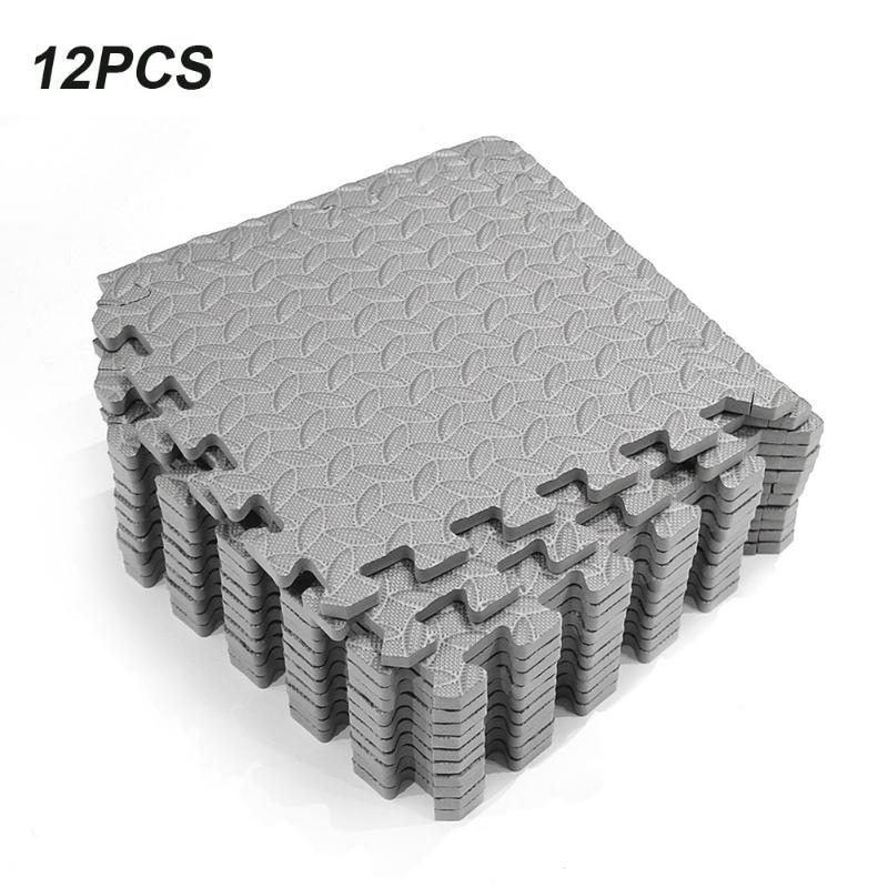 

Accessories 12pcs Absorbing Protective Home Gym Fitness Equipment Thickened EVA Foam Interlocking Tiles Exercise Floor Mat Workout