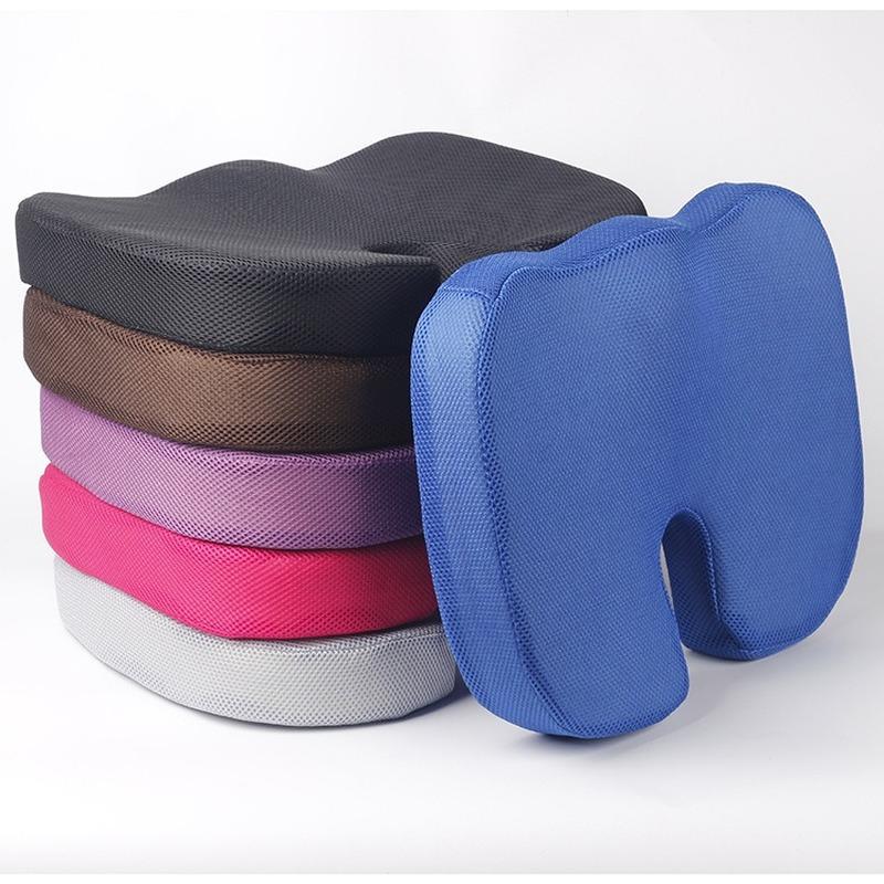 

Seat Cushions Car Chair Cushion Office Home Seating Soft Memory Foam U-shaped Pressure Relief