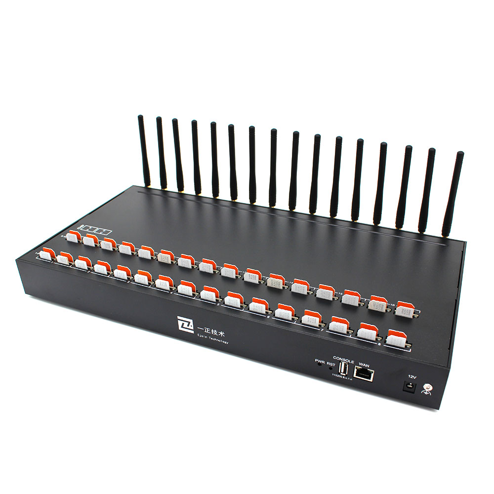 

Rotation model 16 port 64 sim HTTP SMPP sms modem bulk text sending machine with open API