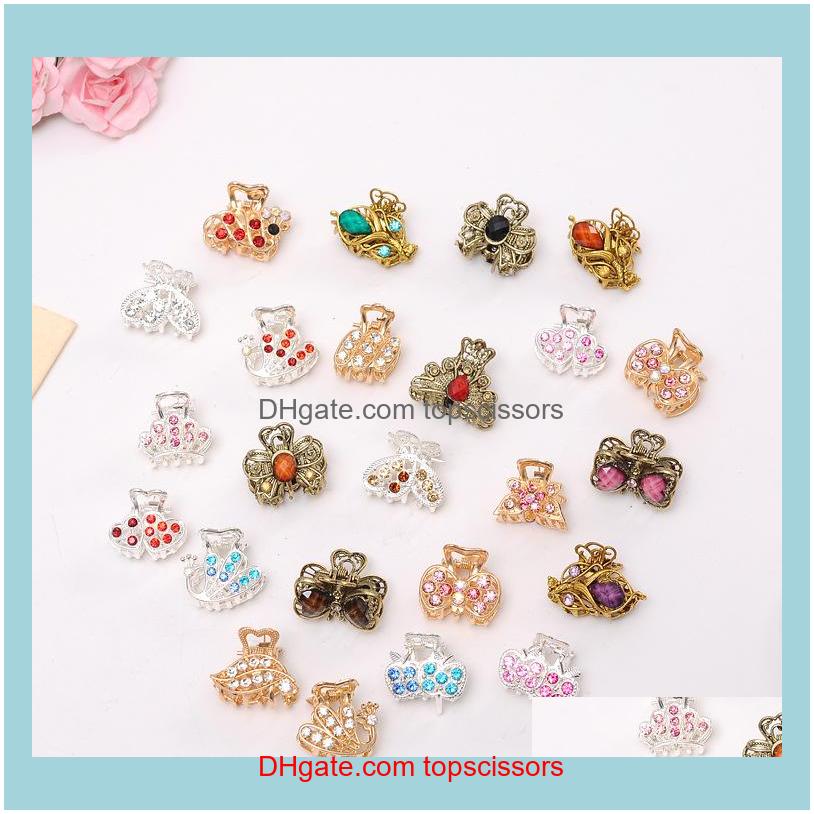 

Clips Care & Styling Tools Products4326 Korean Liu Haijia Hairpin Hair Grab Small Luxury Alloy Diamond Top Clamp Issuing Boutique Supply Dro