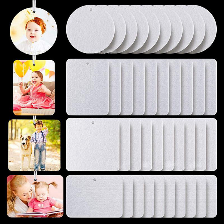 

Sublimation Blank Air Freshener 10*7cm Felt Material Sheet White Unscented Home Fragrances Car Air Fresheners With String CYZ3064 1200Pcs