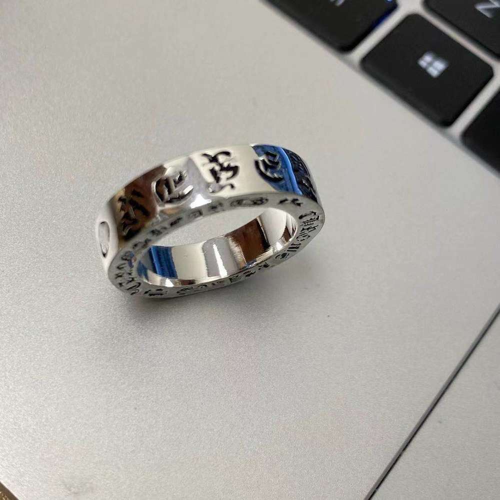 

Man Ch High Rings Quality Wide Ring Fashion Brand Titanium Steel Cross Vintage Stainless Trend Male Hip-hop Jeweler