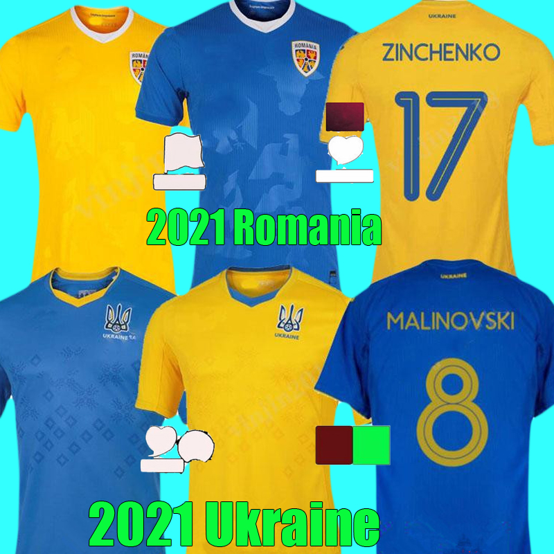 

2021 2022 Romania Ukraine soccer jersey national team home away 21 22 Vitaliy Mykolenko Oleksandr Zinchenko Ruslan Malinovskyi Viktor Tsygankov FOOTBALL SHIRTS, Ukraine home