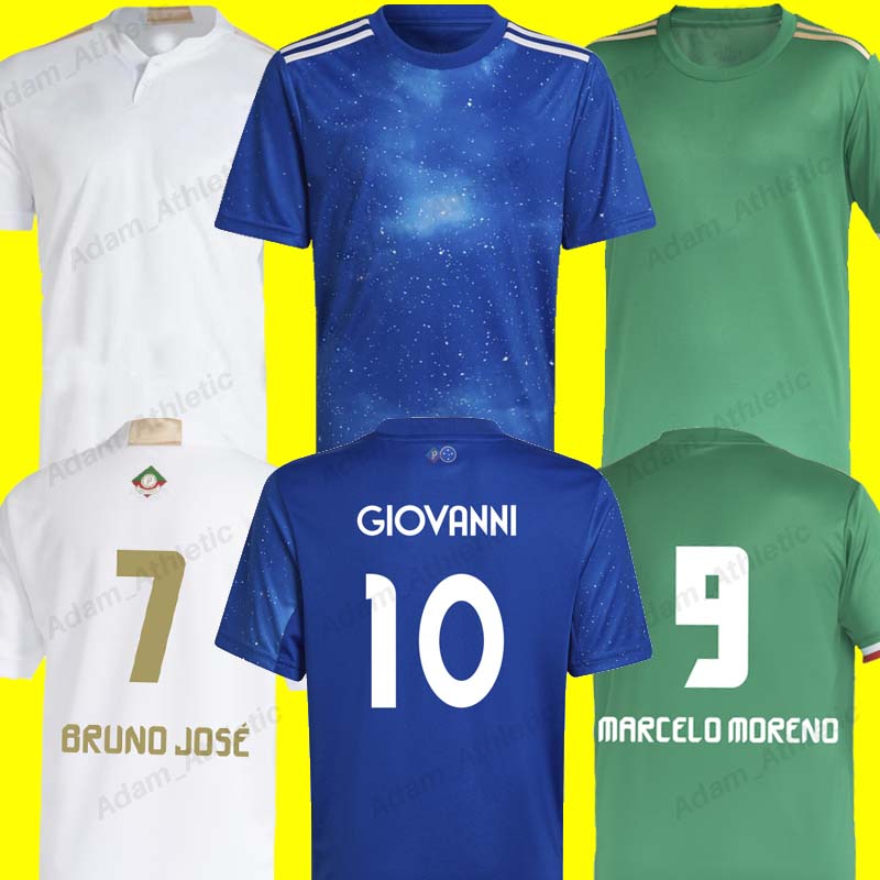 

Cruzeiro soccer jerseys 2022 R9 GIOVANNI BRUNO JOSE football shirts MARCELO MORENO SIDNEI ROMULO jersey S-2XL camisa fox blue Cruzeiro 100th anniversary shirt, 21-22 away