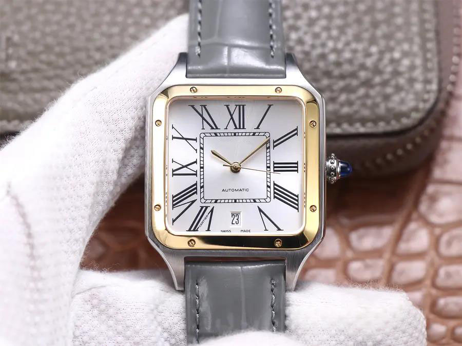 

UU Sould likeos lovers watch (men's)! Men's 49mmX36mm thickness 9mm, Leather Watchband, 9015 automatic mechanical movement, tight bottom, Slivery;brown