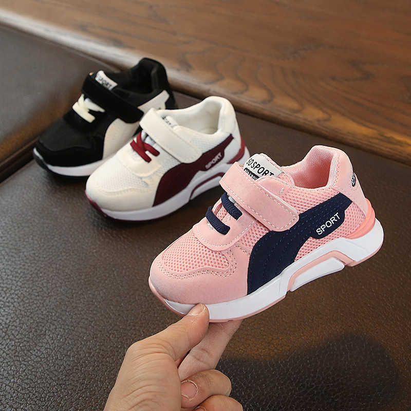 

Spring Children Casual Shoe Boy Girl 1-8 Years Old Tide Kid Soft Bottom Breathable Sneaker Non-slip Buffer Toddler Running Shoe X0703, Pink dx