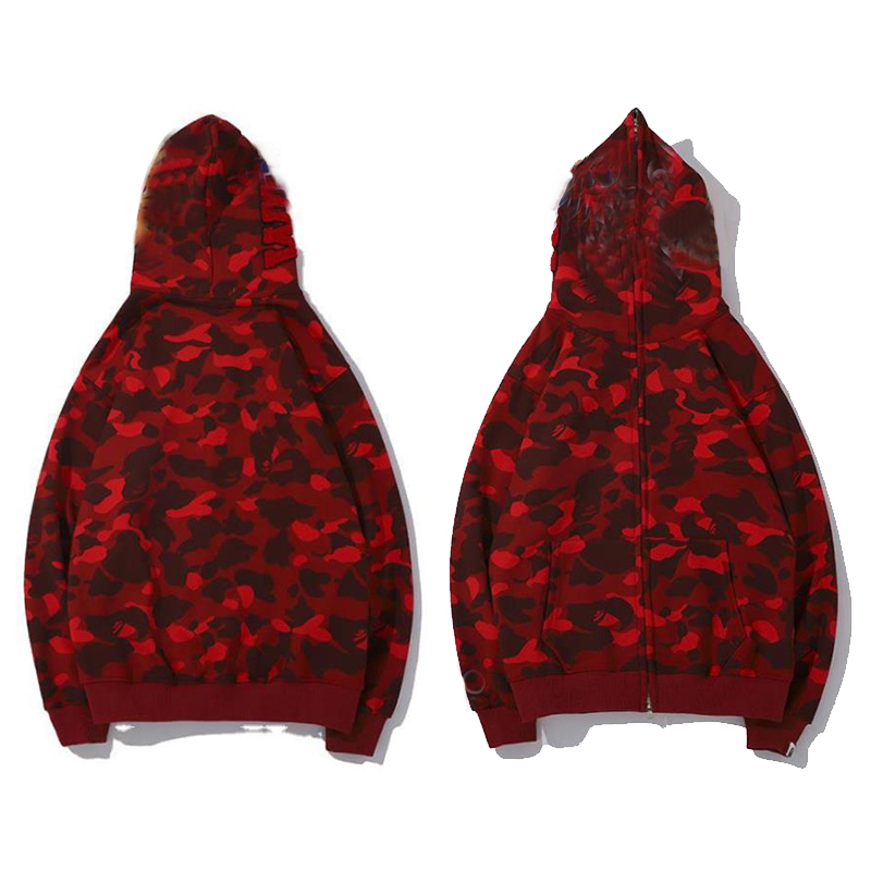 

2021 new European American fashion sweater printing hoodie camouflage cardigan classic autumn and winter thin Plush mens womens coat Hoodie sweatshirts, Desiccant