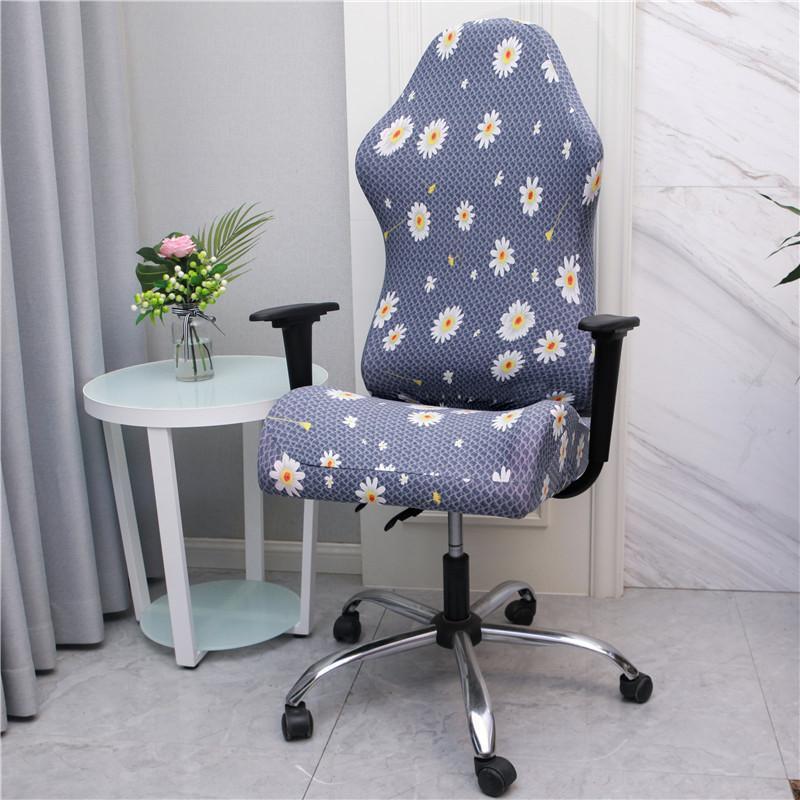 

Set Office Computer Gaming Chair Cover Stretch Spandex Armchair Seat Covers Furniture Protector Race Game Rotating