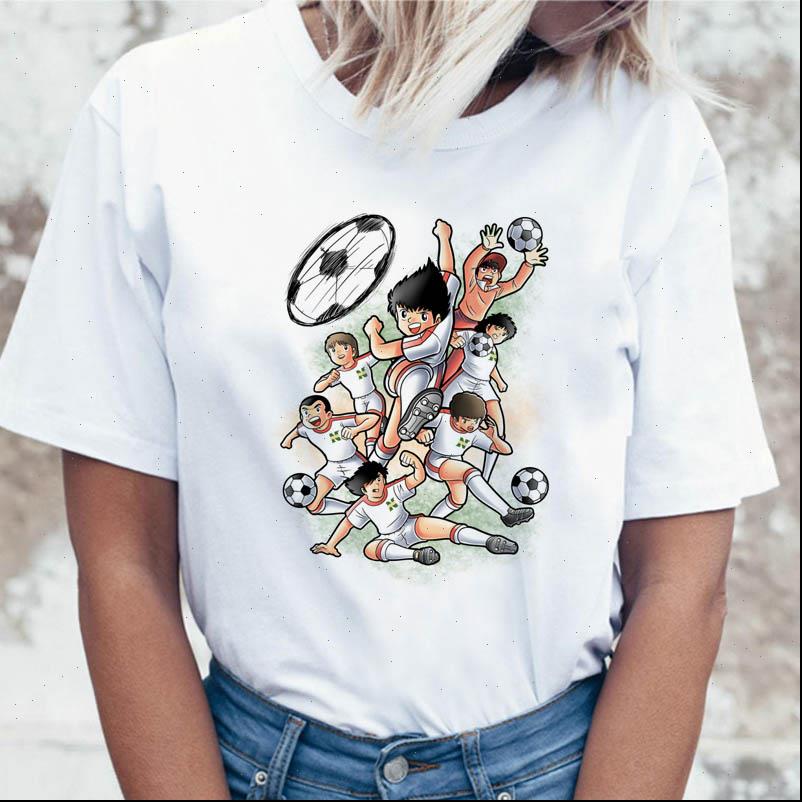 

captain tsubasa tees graphic women t shirts ulzzang funny clothing harajuku korean, White