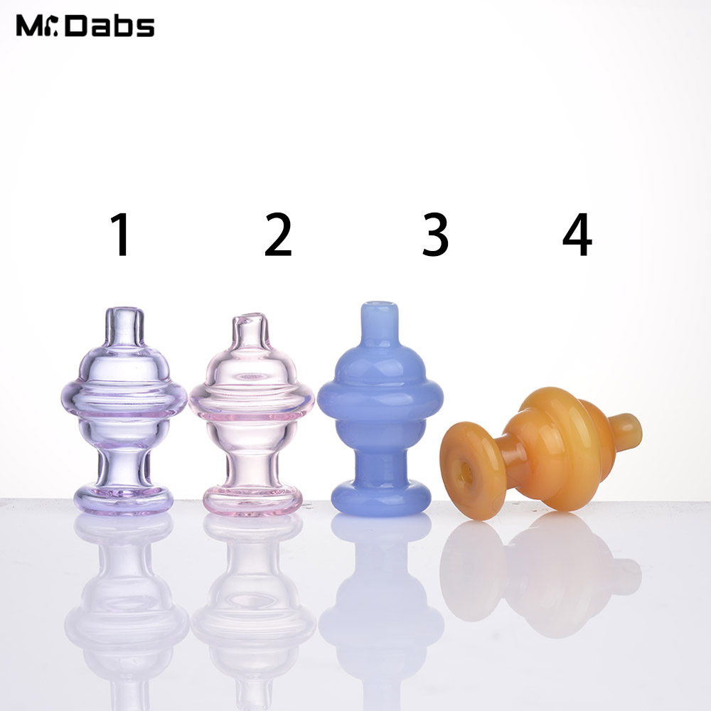 

Colorful Glass Bubble Carb Cap Smoking Accessories 27mm Diameter 44mm Height for Quartz Banger Nails Water Pipes Bong Dab Rigs
