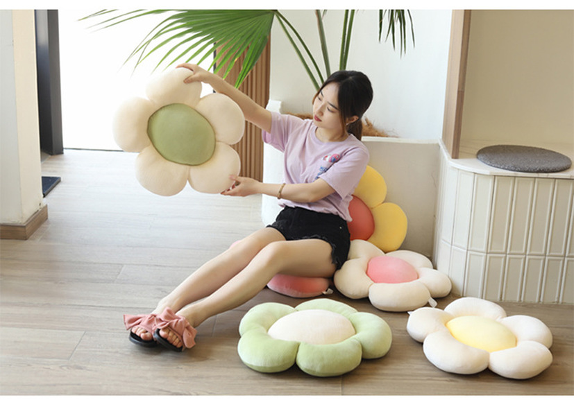 

SUNFLOWER Pillow Mats Doll Super Soft Simulation Flower Little Cushion Plush Toy Girls' Gifts