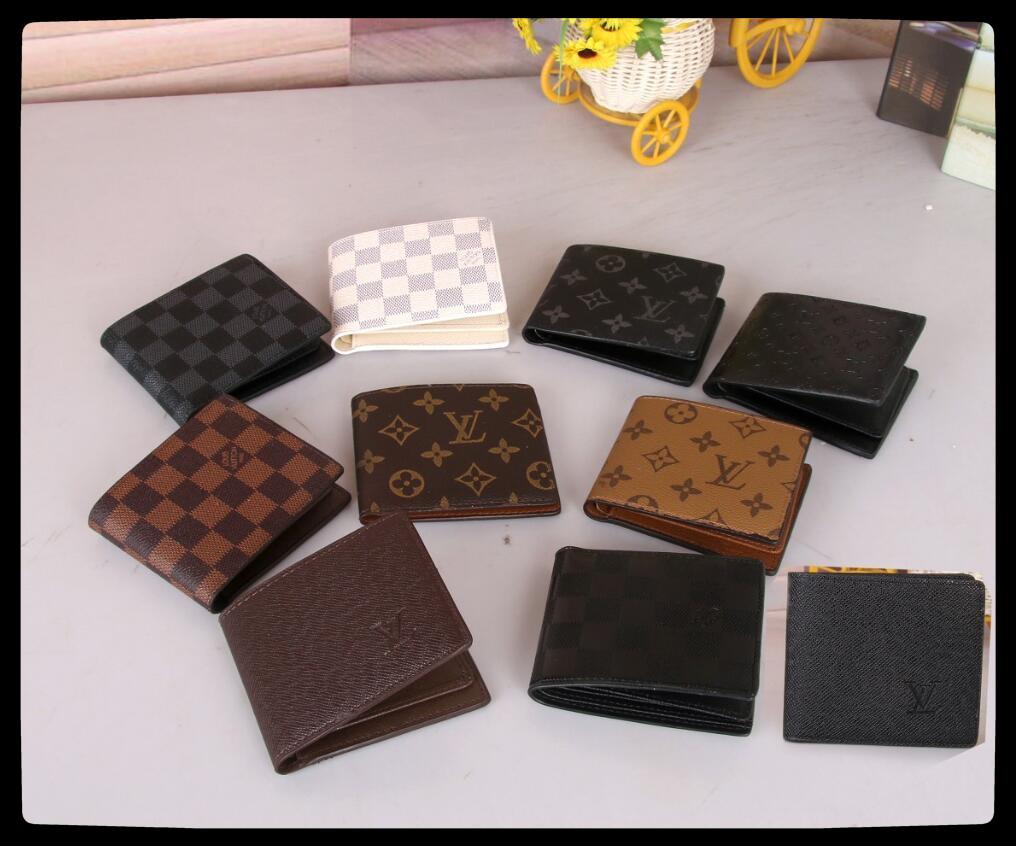 

2-23 LV LOUIS BAG VITTON Nesigners Arrival PU Leather Wallets For Mens Women Bifold Money Purse High Quality Wallet, Red;black