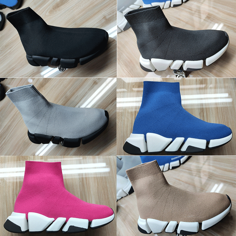 

With Box Top Quality Paris Mens Womens Casual Shoes Speed 2.0 Trainers Knit Sock White Black Khaki Watermark balencaiga sneakers shoes Size 36-45, I need look other product