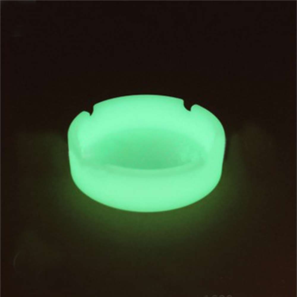 

Cigarette case fluorescent round household falling creative set ashtray convenient cigarette case with luminous