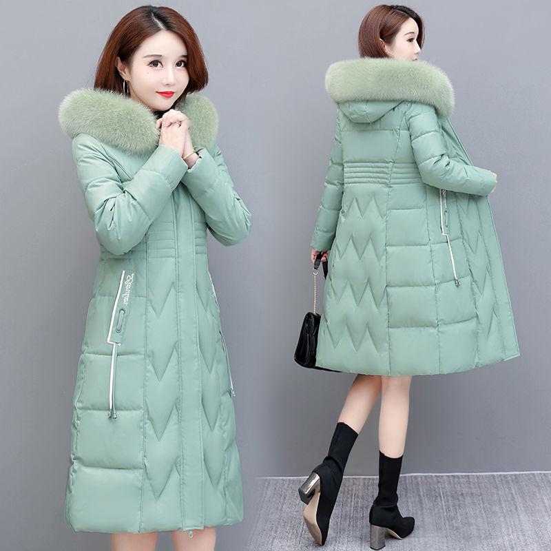 

Women's Down & Parkas Women Long Loose Female Warm Winter Jacket Coat Ladies Cotton-padded Hooded Outerwear Autumn Thicken Clothing A212, Black