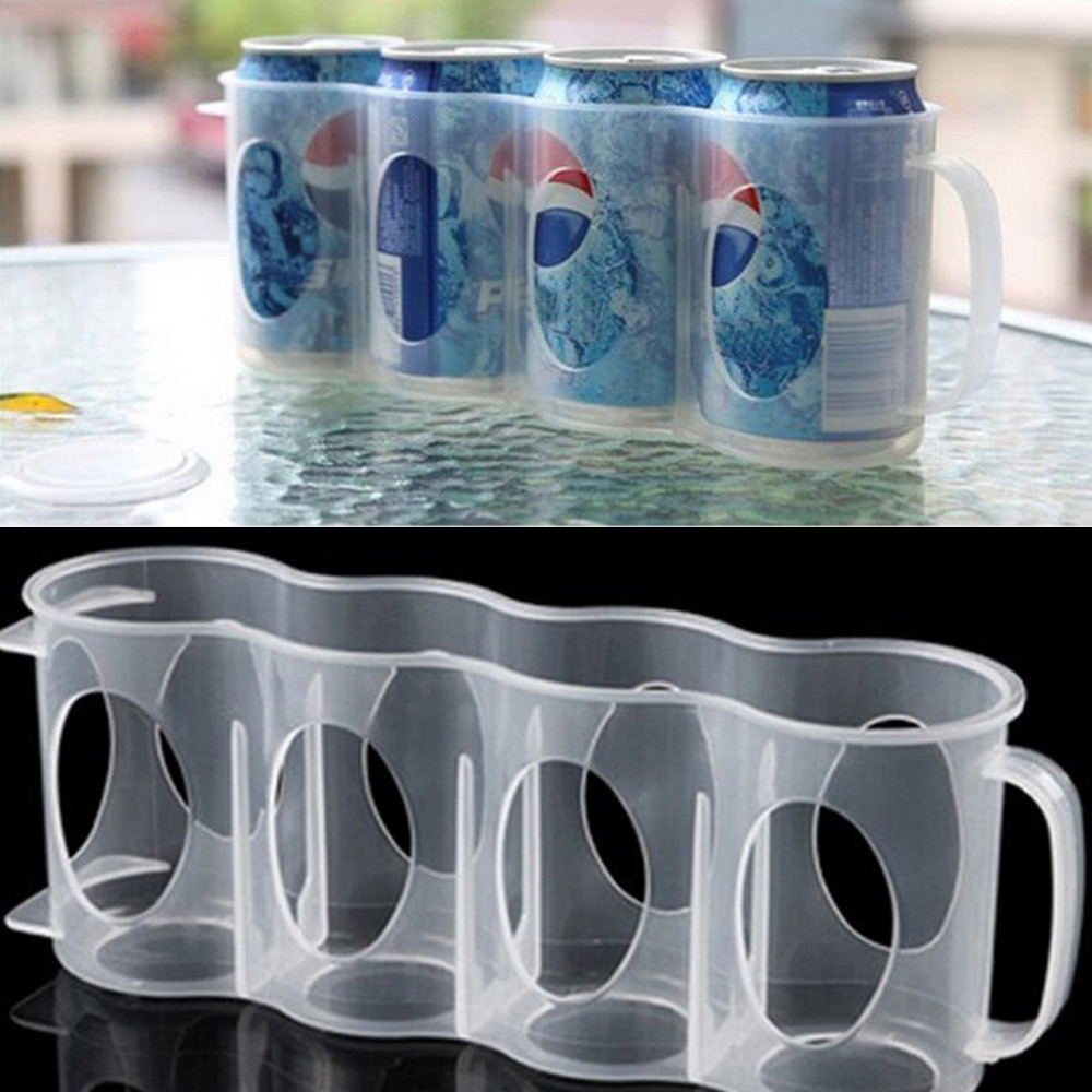 Refrigerator storage box accessories kitchen cola drinking cans can save space finishing four case organizing-image-693535801