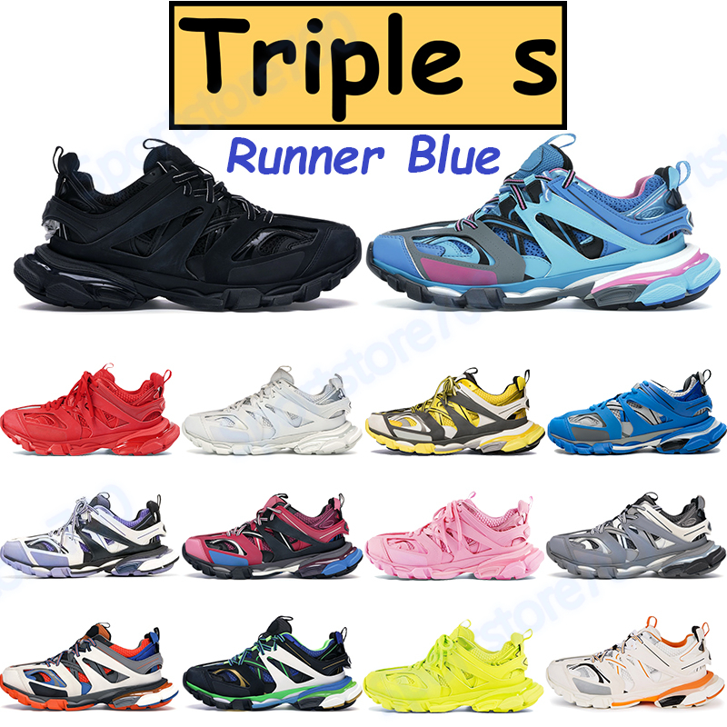 

Triple s 3.0 mens casual shoes platform sneakers runner blue grey white navy black yellow pink trainer lime men women sport chaussures