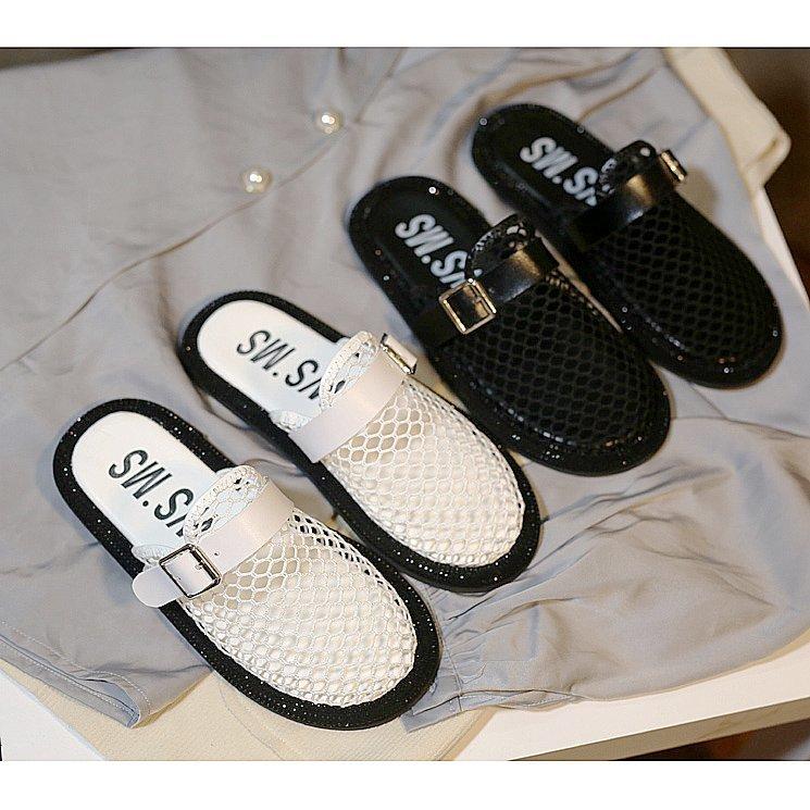 

Shoes Ladies' Slippers Luxury Slides Slipers Women Cover Toe Designer Flat 2021 Summer Soft Rome Fabric Fashion Basic Rubber PU, Black