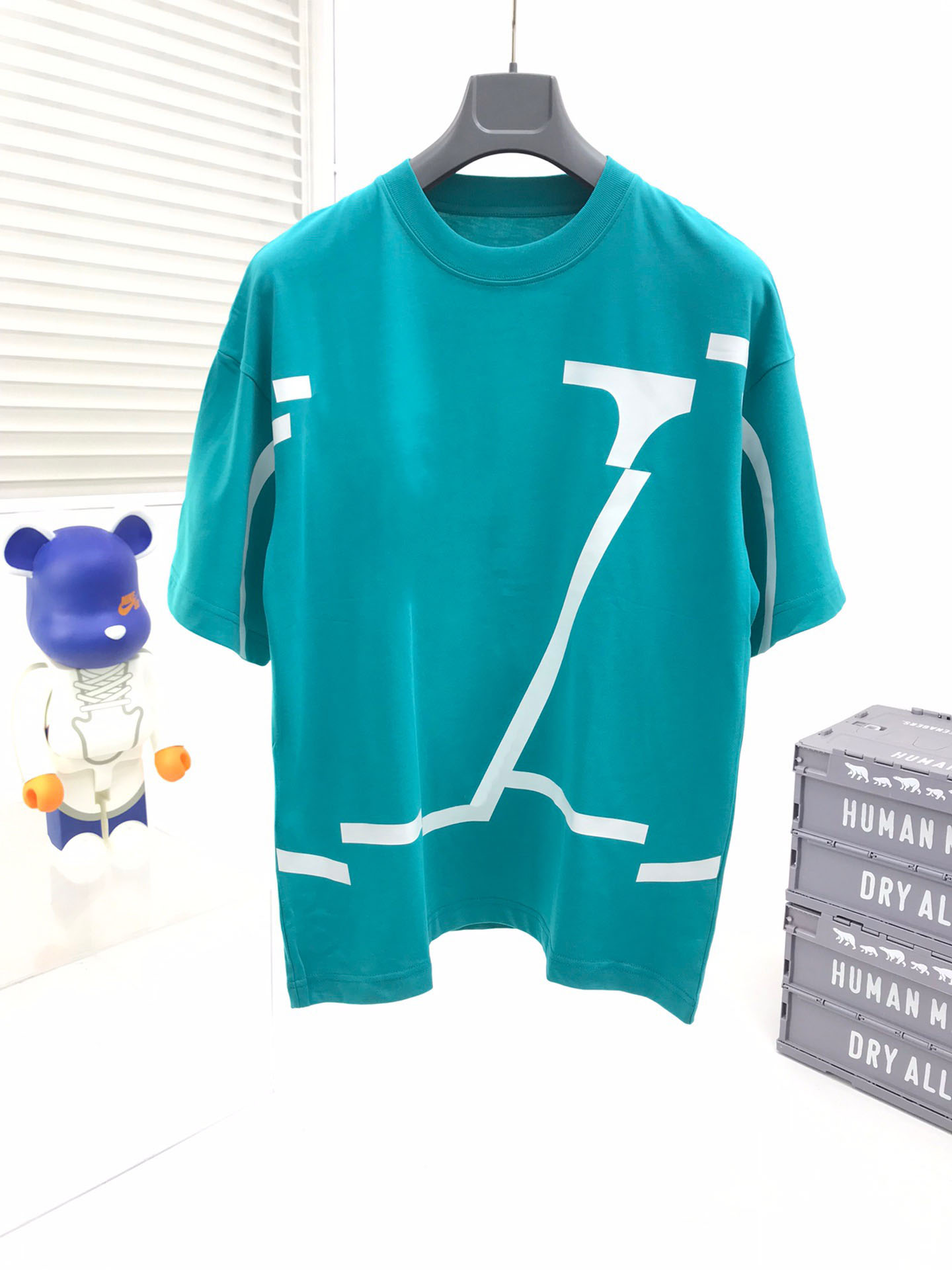 

2021ss spring and summer new high grade cotton printing short sleeve round neck panel T-Shirt Size: m-l-xl-xxl-xxxl Color: black white x52cvss1f, Blue