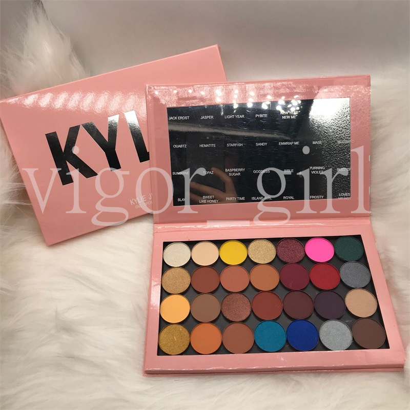 

Hot KL Make up Eye Shadow 28 Color Girl Eye Beauty Eyeshadow Palette matte adsorption magnet pearlescent makeup plate, Multi