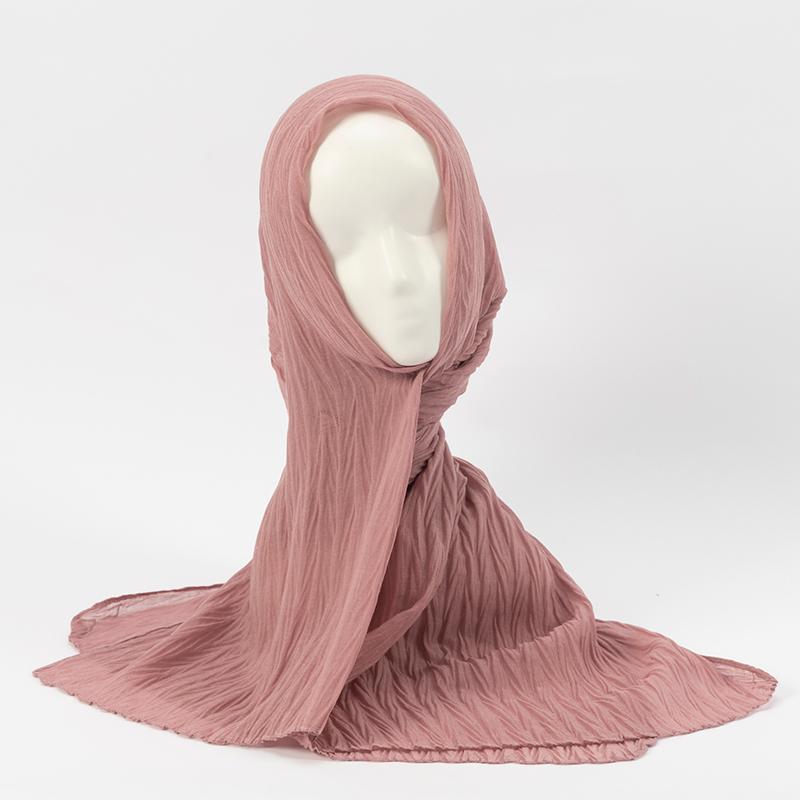 

Scarves 2021 Classic Women Scarf Wrinkle Lady Shawl Long Wrap For Girls 12 Colors Customer