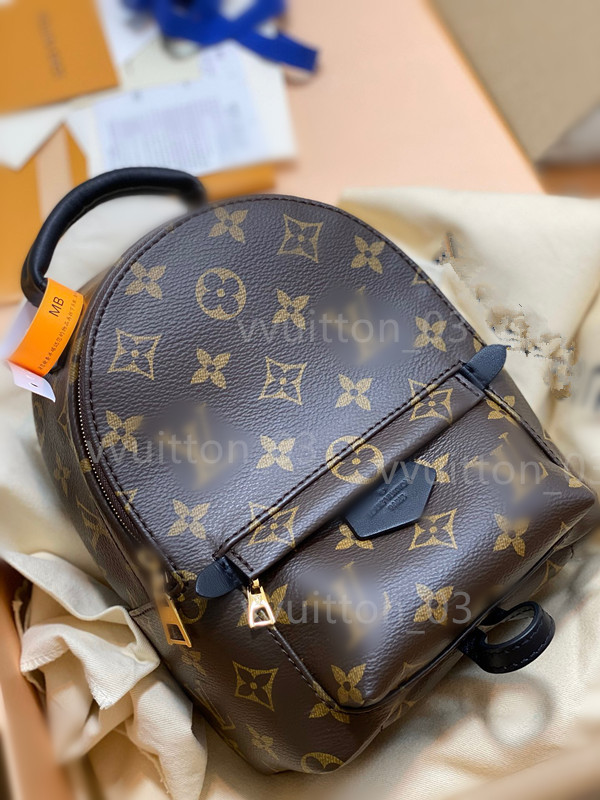 

LOUISS VUTTONS LVs bags Fashion Pu Leather PALM SPRINGS Mini size Women Children School Backpacks Springs Lady Bag Travel Backpack Style M44
