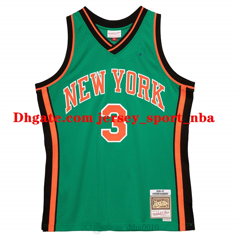 

Men Swingman Stephon Marbury New York 2006-07 Jersey, Black;red