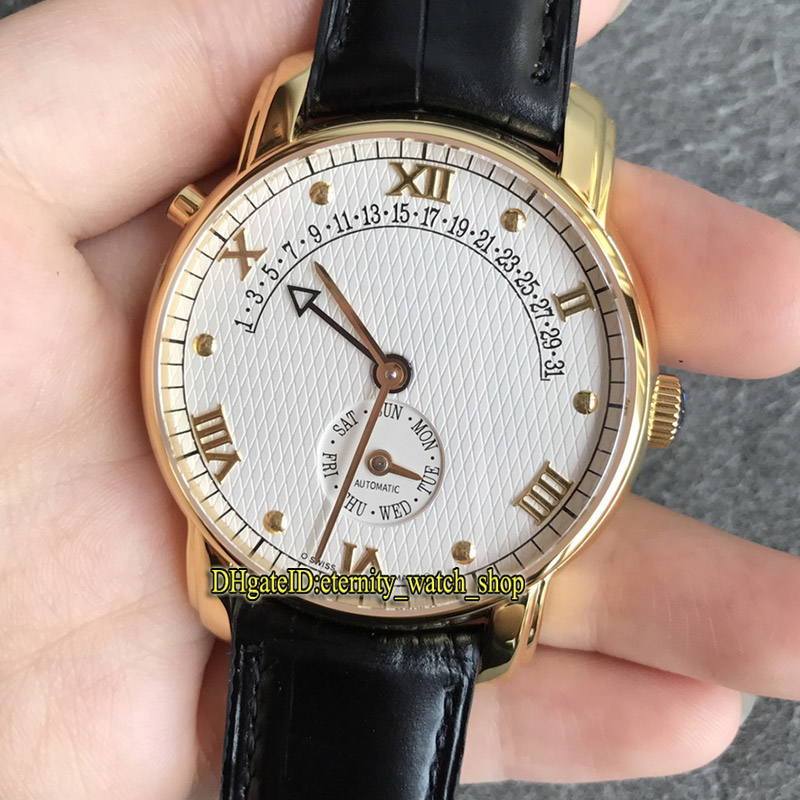 

eternity Watches RFF Latest products 41MM 47245/000R-8775 White Retrograde calendar Dial Cal.2460 R31L Automatic Mens Watch Sapphire Stainless Gold Case Leather, Watch waterproof production cost