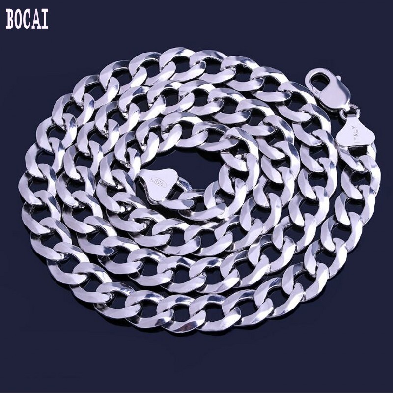 

2020 fashion new car flower hip hop silver necklace for man silver chain s925 sterling silver Cuban chain X0509