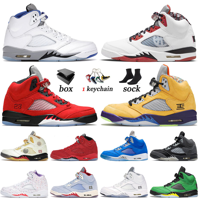 

With Box 2021 Arrival Basketball Shoes Quai 54 Airs Jodan Jumpman Sneakers Raging Bull Air Jordens What The Men Women Retro Trainers 36-47