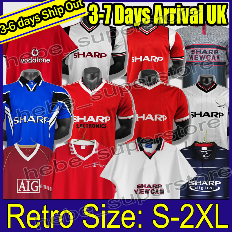 

Manchester Retro Version Soccer jersey 1977 78 83 84 85 86 88 00 02 06 07 94 96 99 00 United finals football Giggs SCHOLES Beckham RONALDO CANTONA KEANE Solskjaer, 88 home