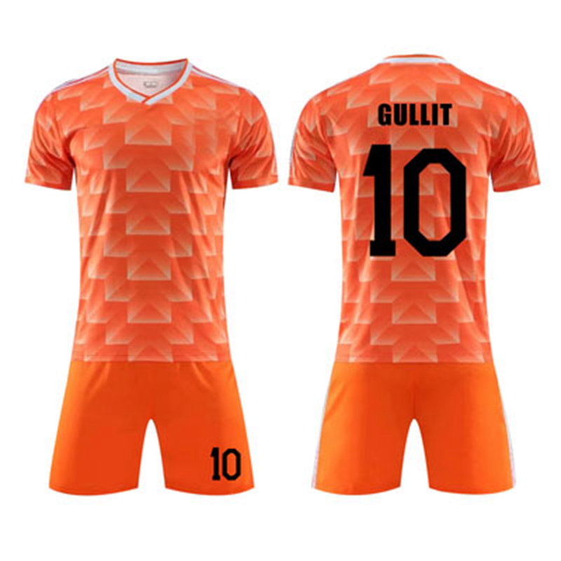 

Retro classic 1988 Netherlands adult Kids Soccer Jerseys sets Tracksuits VAN BASTEN GULLIT RIJKAARD Holland 88 football shirt with shorts, Home sets