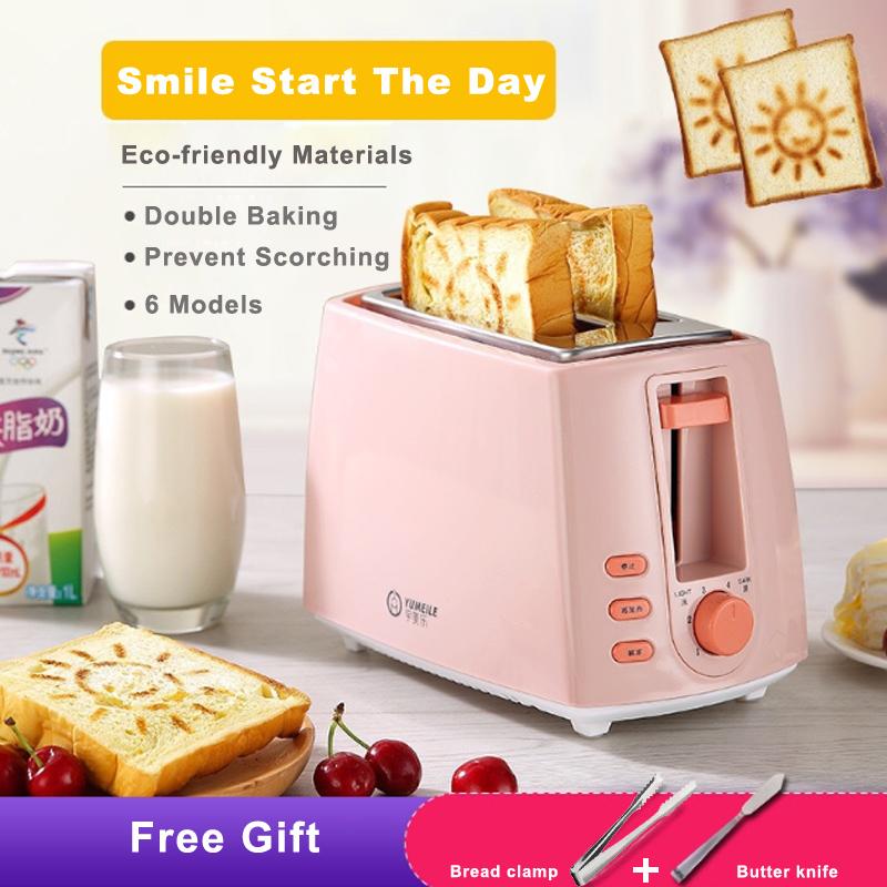 

Bread Makers Easy Operation Electric Toaster Household Automatic Baking Maker Breakfast Machine Stainless Steel Toast Sandwich Grill