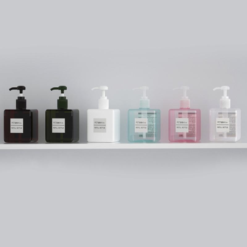 250ml PETG Pump Square Lotion Bottles Shower Gel Hand Sanitizer Bottle Cosmetic Packing Plastic Box ship by sea-image-705224518