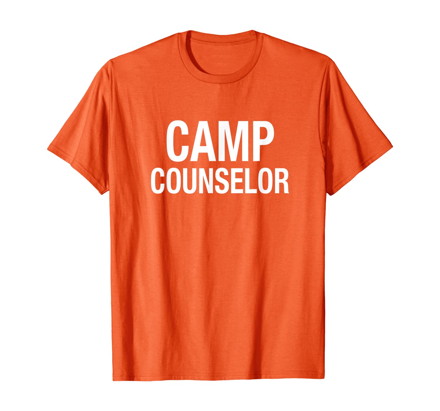 

Camp Counselor Summer Camping Leader Volunteer T-Shirt, White;black