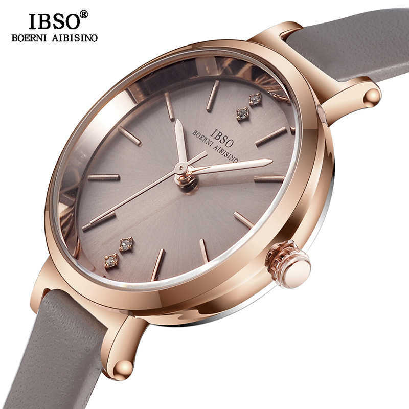 

IBSO 8 MM Ultra-Thin Wrist Women Watches Luxury Female Clock Fashion Montre Femme Ladies Quartz Watch Relogio Feminino 210616, Red 8698