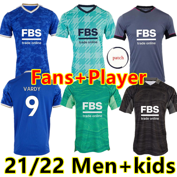 

21/22 Leicester soccer jerseys 2021 CiTy VARDY MADDISON TIELEMANS NDIDI camiseta de fútbol men kids kits full sets maillot de fans+Player version football shirt Thai, 21/22 3rd